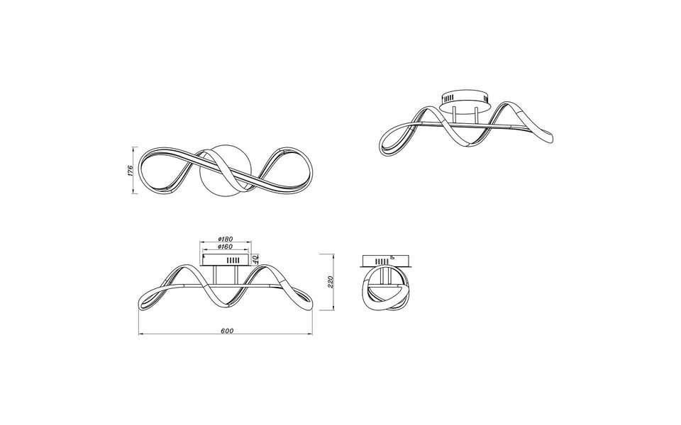 HLW LED LED Ceiling Light - Ceiling Lighting - Trion Peruino - 28W - Natural White 4000K - Dimmable - Round - Gloss Chrome - Aluminum