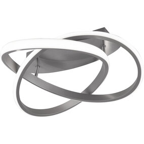 Trion Corcy LED plafondlamp 18W 2400lm mat nikkel, dimbaar Trion Corcy LED plafondlamp 18W 2400lm mat nikkel, dimbaar