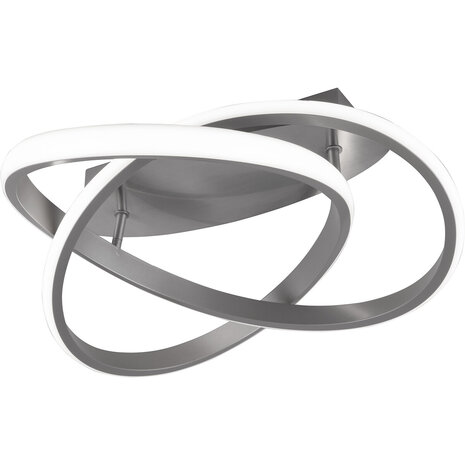 LED Plafondlamp - Plafondverlichting - Trion Corcy - 18W - Natuurlijk Wit 4000K - Dimbaar - Rond - Mat Nikkel - Aluminium LED Plafondlamp - Plafondverlichting - Trion Corcy - 18W - Natuurlijk Wit 4000K - Dimbaar - Rond - Mat Nikkel - Aluminium