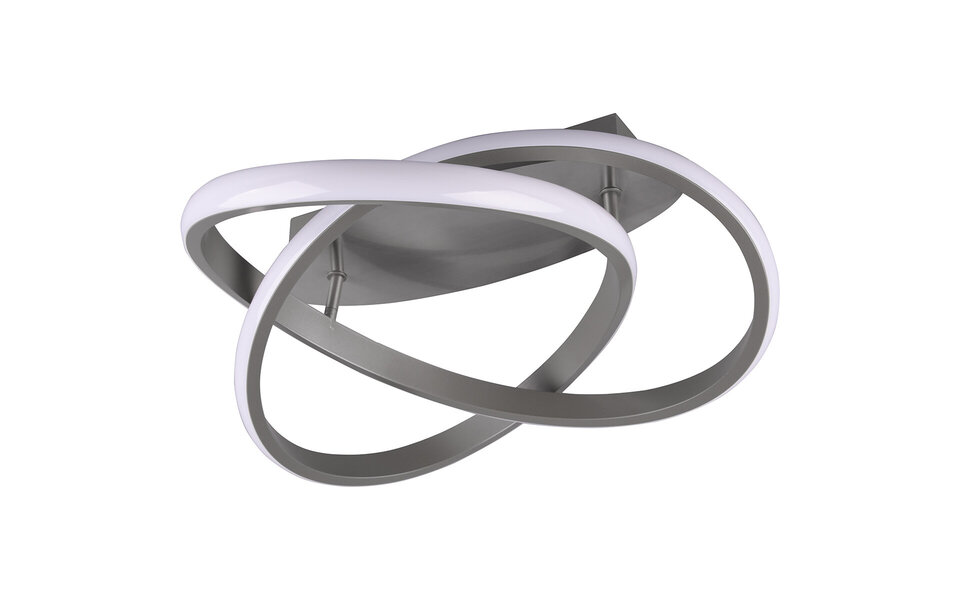 HLW LED LED Plafondlamp - Plafondverlichting - Trion Corcy - 18W - Natuurlijk Wit 4000K - Dimbaar - Rond - Mat Nikkel - Aluminium HLW LED LED Plafondlamp - Plafondverlichting - Trion Corcy - 18W - Natuurlijk Wit 4000K - Dimbaar - Rond - Mat Nikkel - Aluminium