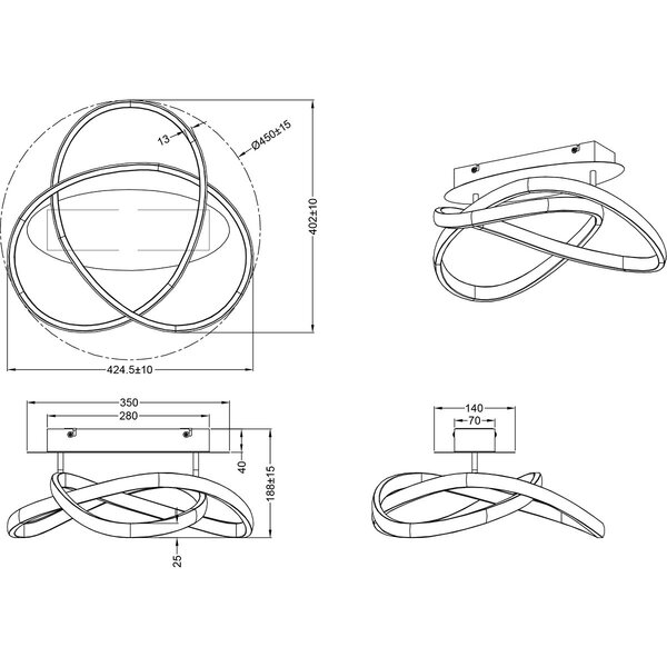 HLW LED LED Plafondlamp - Plafondverlichting - Trion Corcy - 18W - Natuurlijk Wit 4000K - Dimbaar - Rond - Mat Nikkel - Aluminium HLW LED LED Plafondlamp - Plafondverlichting - Trion Corcy - 18W - Natuurlijk Wit 4000K - Dimbaar - Rond - Mat Nikkel - Aluminium