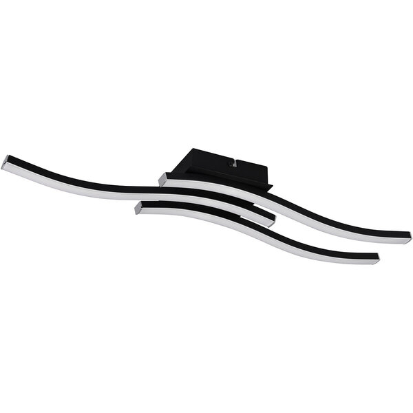 HLW LED LED Plafondlamp - Plafondverlichting - Trion Ritonu - 15W - Natuurlijk Wit 4000K - Dimbaar - Rechthoek - Mat Zwart - Aluminium HLW LED LED Plafondlamp - Plafondverlichting - Trion Ritonu - 15W - Natuurlijk Wit 4000K - Dimbaar - Rechthoek - Mat Zwart - Aluminium