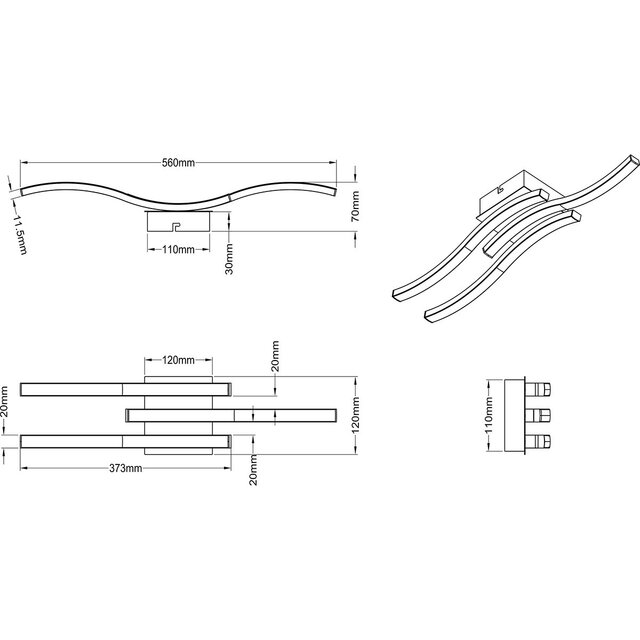 HLW LED LED Plafondlamp - Plafondverlichting - Trion Ritonu - 15W - Natuurlijk Wit 4000K - Dimbaar - Rechthoek - Mat Zwart - Aluminium HLW LED LED Plafondlamp - Plafondverlichting - Trion Ritonu - 15W - Natuurlijk Wit 4000K - Dimbaar - Rechthoek - Mat Zwart - Aluminium