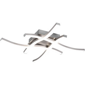 Trion Ritonu LED-plafondlamp 20W dimbaar mat nikkel 4000K Trion Ritonu LED-plafondlamp 20W dimbaar mat nikkel 4000K