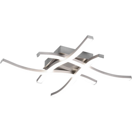LED Plafondlamp - Plafondverlichting - Trion Ritonu - 20W - Natuurlijk Wit 4000K - Dimbaar - Vierkant - Mat Nikkel - Aluminium LED Plafondlamp - Plafondverlichting - Trion Ritonu - 20W - Natuurlijk Wit 4000K - Dimbaar - Vierkant - Mat Nikkel - Aluminium