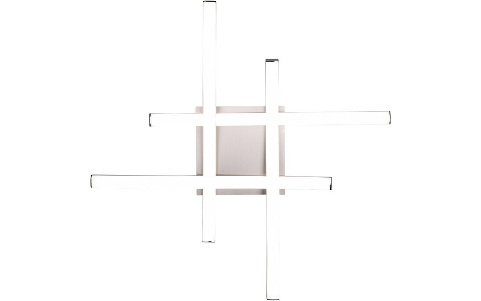 HLW LED LED Ceiling Lamp - Ceiling Lighting - Trion Ritonu - 20W - Natural White 4000K - Dimmable - Square - Matte Nickel - Aluminum