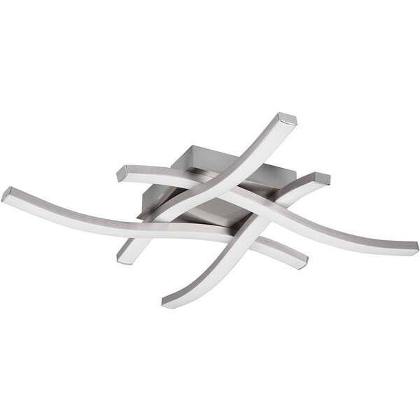 HLW LED LED Plafondlamp - Plafondverlichting - Trion Ritonu - 20W - Natuurlijk Wit 4000K - Dimbaar - Vierkant - Mat Nikkel - Aluminium HLW LED LED Plafondlamp - Plafondverlichting - Trion Ritonu - 20W - Natuurlijk Wit 4000K - Dimbaar - Vierkant - Mat Nikkel - Aluminium
