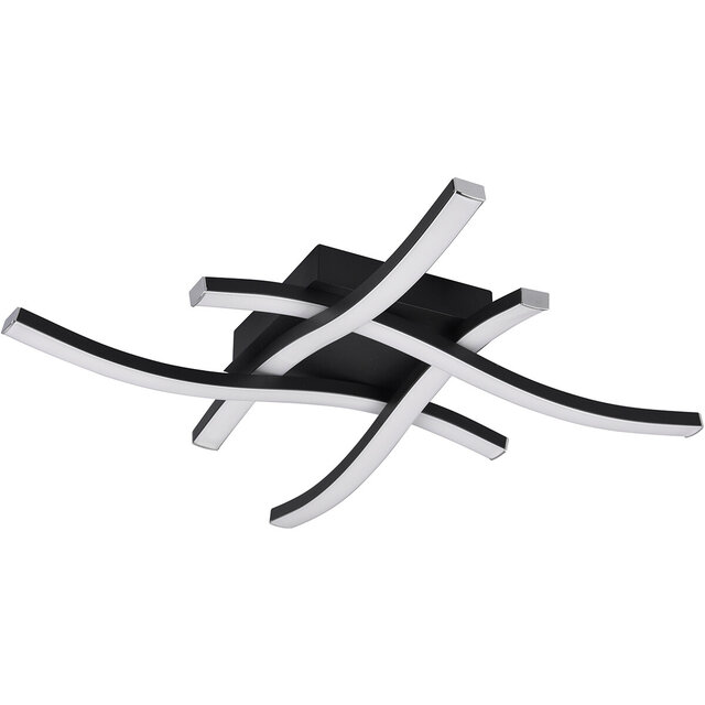 HLW LED LED Plafondlamp - Plafondverlichting - Trion Ritonu - 20W - Natuurlijk Wit 4000K - Dimbaar - Vierkant - Mat Zwart - Aluminium HLW LED LED Plafondlamp - Plafondverlichting - Trion Ritonu - 20W - Natuurlijk Wit 4000K - Dimbaar - Vierkant - Mat Zwart - Aluminium