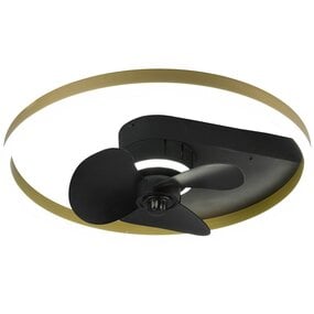 Trion Borkino LED plafondventilator 30W mat zwart Trion Borkino LED plafondventilator 30W mat zwart