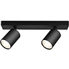 Philips Brinton LED plafondspot 2-lichts mat zwart GU10 Philips Brinton LED plafondspot 2-lichts mat zwart GU10