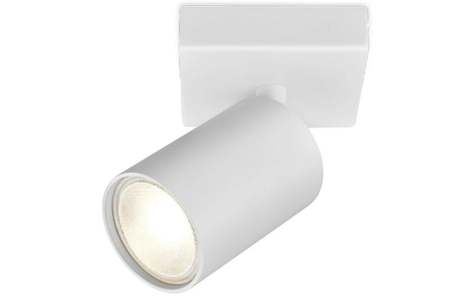 HLW LED LED Plafondspot - Brinton Betin - GU10 Fitting - 1-lichts - Rond - Mat Wit - Kantelbaar - Aluminium - Philips - CorePro 827 36D - 3.5W - Warm Wit 2700K