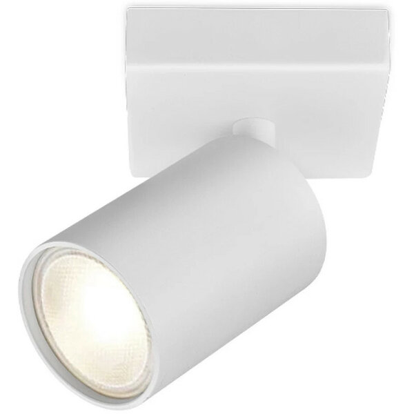 HLW LED LED Plafondspot - Brinton Betin - GU10 Fitting - 1-lichts - Rond - Mat Wit - Kantelbaar - Aluminium - Philips - CorePro 830 36D - 4.6W - Warm Wit 3000K HLW LED LED Plafondspot - Brinton Betin - GU10 Fitting - 1-lichts - Rond - Mat Wit - Kantelbaar - Aluminium - Philips - CorePro 830 36D - 4.6W - Warm Wit 3000K