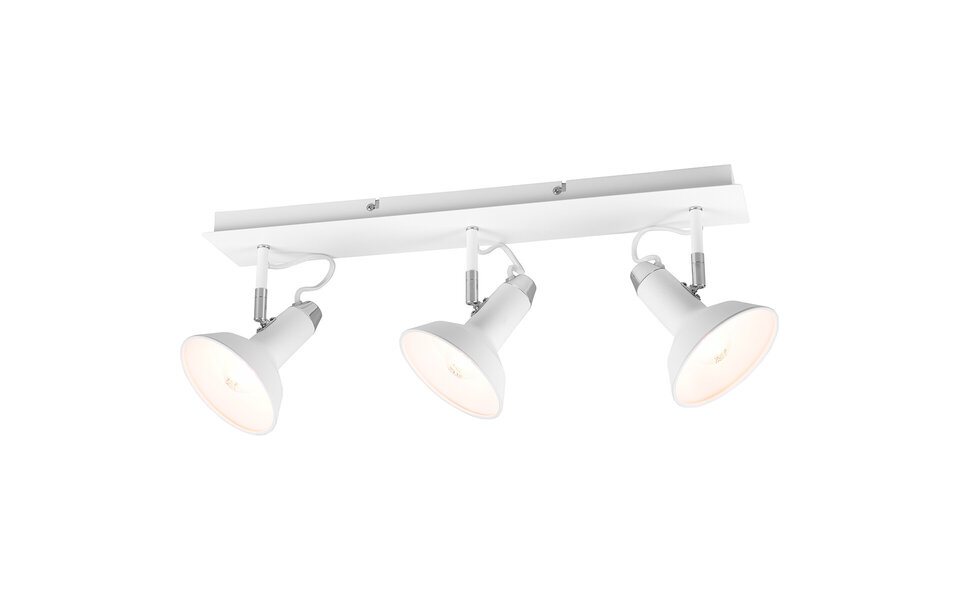 HLW LED LED Plafondspot - Trion Rollo - E14 Fitting - 3-lichts - Rechthoek - Mat Wit - Aluminium
