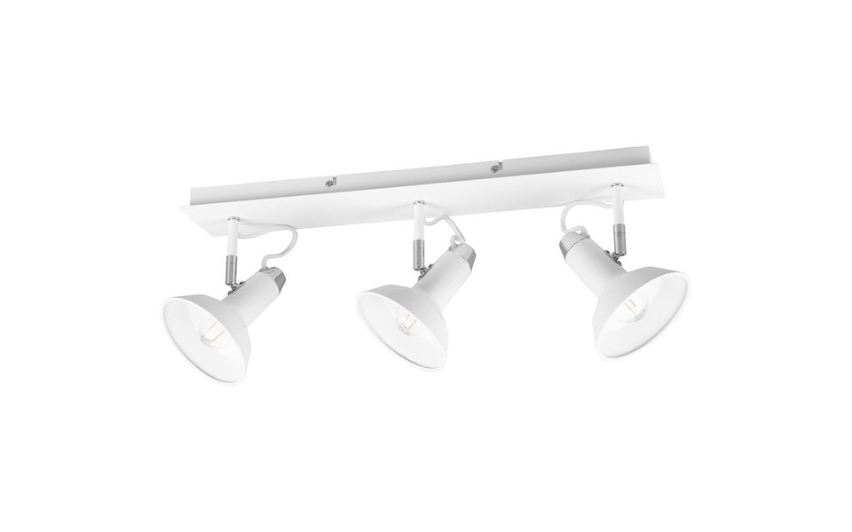 HLW LED LED Plafondspot - Trion Rollo - E14 Fitting - 3-lichts - Rechthoek - Mat Wit - Aluminium