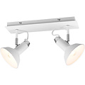 LED Ceiling Spotlight - Trion Rollo - E14 Fitting - 2-light - Rectangular - Matte White - Aluminum