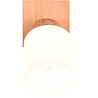 HLW LED LED Wall Spotlight - Wall Lighting - Trion Asmara - E14 Fitting - Square - Matte Brown - Wood
