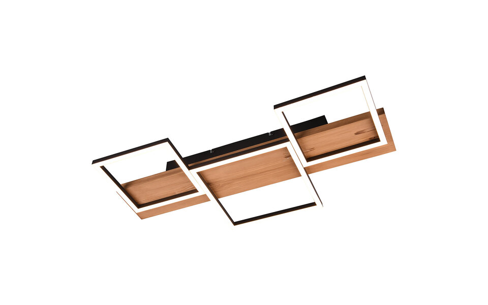 HLW LED LED Plafondlamp - Plafondverlichting - Trion Harla - 30W - Warm Wit 3000K - Dimbaar - Rechthoek - Mat Zwart - Aluminium HLW LED LED Plafondlamp - Plafondverlichting - Trion Harla - 30W - Warm Wit 3000K - Dimbaar - Rechthoek - Mat Zwart - Aluminium