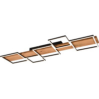 LED Plafondlamp Trion Harla 42W 5700lm 3000K Mat Zwart