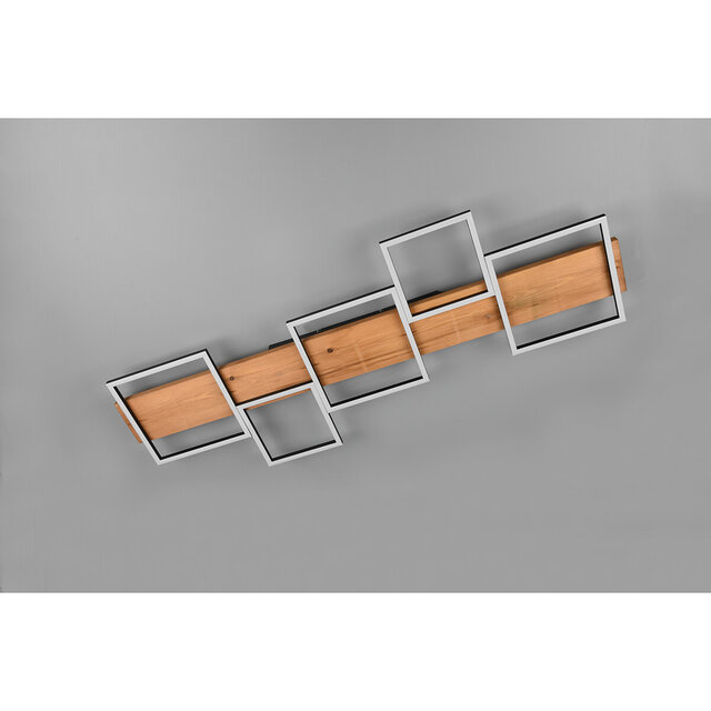 HLW LED LED Plafondlamp - Plafondverlichting - Trion Harla - 42W - Warm Wit 3000K - Dimbaar - Rechthoek - Mat Zwart - Aluminium HLW LED LED Plafondlamp - Plafondverlichting - Trion Harla - 42W - Warm Wit 3000K - Dimbaar - Rechthoek - Mat Zwart - Aluminium