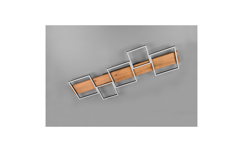 HLW LED LED Ceiling Lamp - Ceiling Lighting - Trion Harla - 42W - Warm White 3000K - Dimmable - Rectangle - Matte Black - Aluminum HLW LED LED Ceiling Lamp - Ceiling Lighting - Trion Harla - 42W - Warm White 3000K - Dimmable - Rectangle - Matte Black - Aluminum