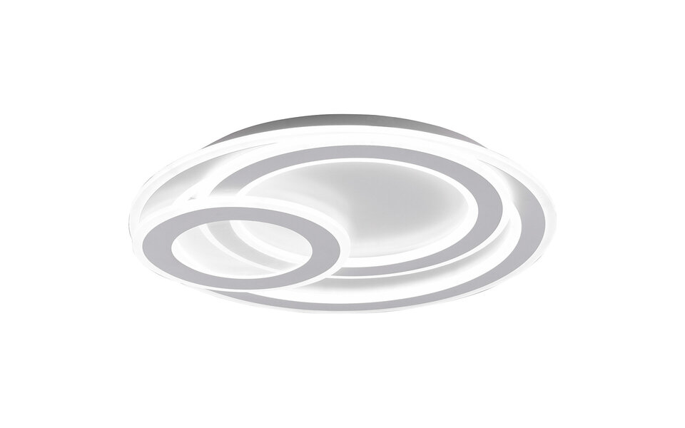 HLW LED LED Plafondlamp - Plafondverlichting - Trion Mirna - 74W - Aanpasbare Kleur - Afstandsbediening - Dimbaar - Rond - Mat Wit - Aluminium HLW LED LED Plafondlamp - Plafondverlichting - Trion Mirna - 74W - Aanpasbare Kleur - Afstandsbediening - Dimbaar - Rond - Mat Wit - Aluminium