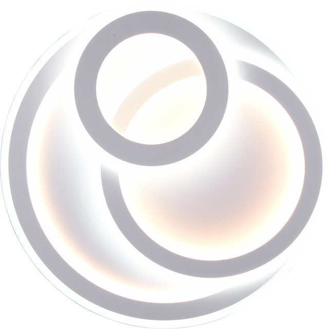 HLW LED LED Ceiling Light - Ceiling Lighting - Trion Mirna - 74W - Adjustable Color - Remote Control - Dimmable - Round - Matte White - Aluminum