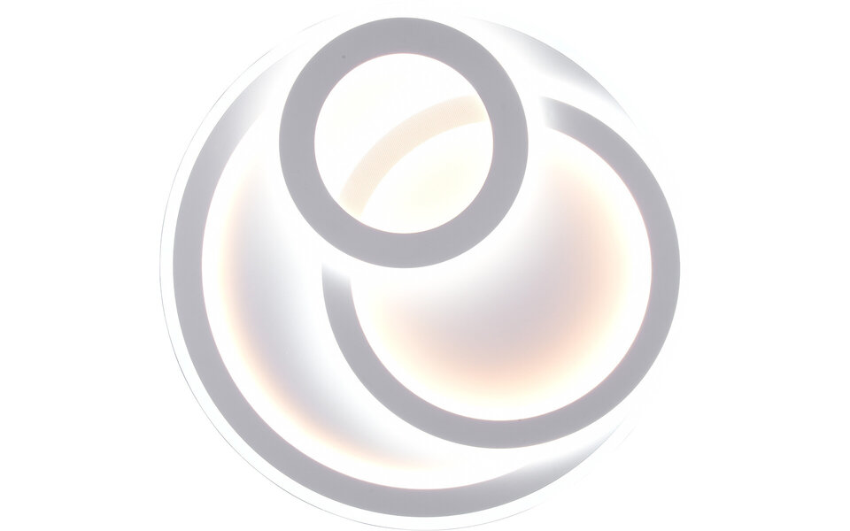 HLW LED LED Ceiling Light - Ceiling Lighting - Trion Mirna - 74W - Adjustable Color - Remote Control - Dimmable - Round - Matte White - Aluminum