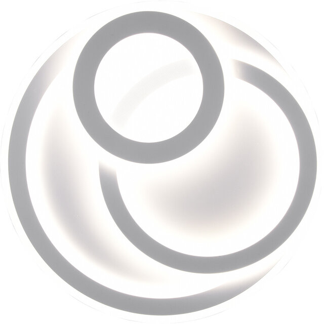 HLW LED LED Ceiling Light - Ceiling Lighting - Trion Mirna - 74W - Adjustable Color - Remote Control - Dimmable - Round - Matte White - Aluminum