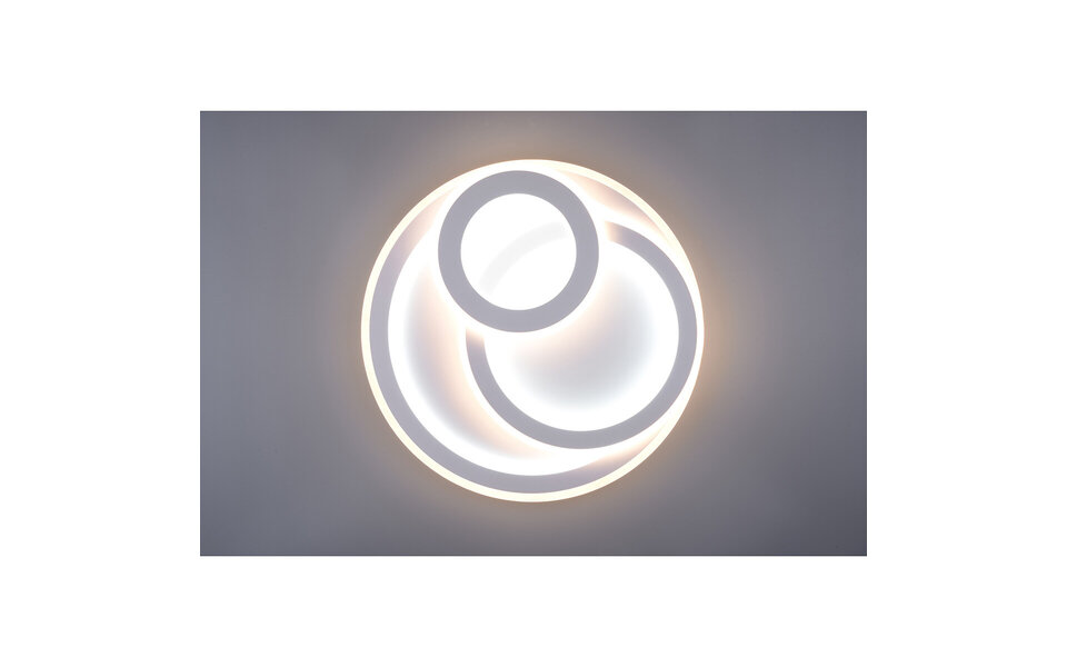 HLW LED LED Plafondlamp - Plafondverlichting - Trion Mirna - 74W - Aanpasbare Kleur - Afstandsbediening - Dimbaar - Rond - Mat Wit - Aluminium HLW LED LED Plafondlamp - Plafondverlichting - Trion Mirna - 74W - Aanpasbare Kleur - Afstandsbediening - Dimbaar - Rond - Mat Wit - Aluminium