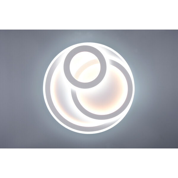 HLW LED LED Plafondlamp - Plafondverlichting - Trion Mirna - 74W - Aanpasbare Kleur - Afstandsbediening - Dimbaar - Rond - Mat Wit - Aluminium HLW LED LED Plafondlamp - Plafondverlichting - Trion Mirna - 74W - Aanpasbare Kleur - Afstandsbediening - Dimbaar - Rond - Mat Wit - Aluminium
