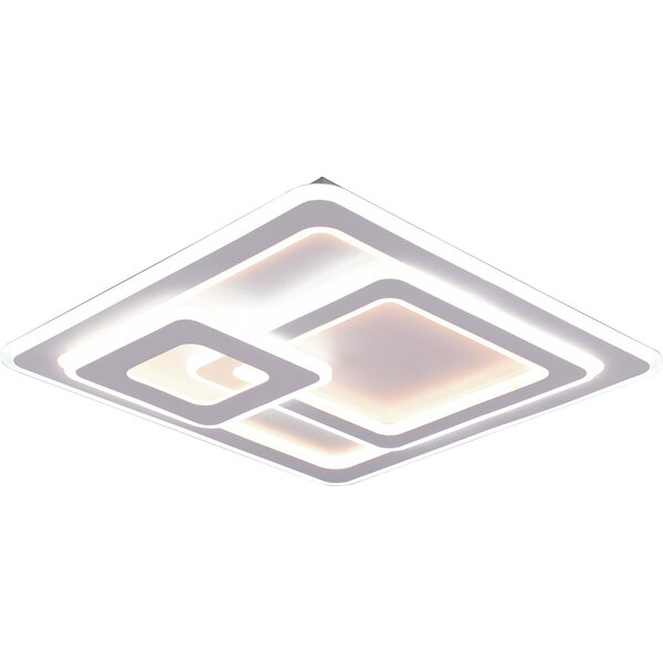 HLW LED LED Plafondlamp - Plafondverlichting - Trion Mirna - 76W - Aanpasbare Kleur - Afstandsbediening - Dimbaar - Vierkant - Mat Wit - Aluminium HLW LED LED Plafondlamp - Plafondverlichting - Trion Mirna - 76W - Aanpasbare Kleur - Afstandsbediening - Dimbaar - Vierkant - Mat Wit - Aluminium