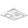 HLW LED LED Ceiling Light - Ceiling Lighting - Trion Mirna - 76W - Adjustable Color - Remote Control - Dimmable - Square - Matte White - Aluminum