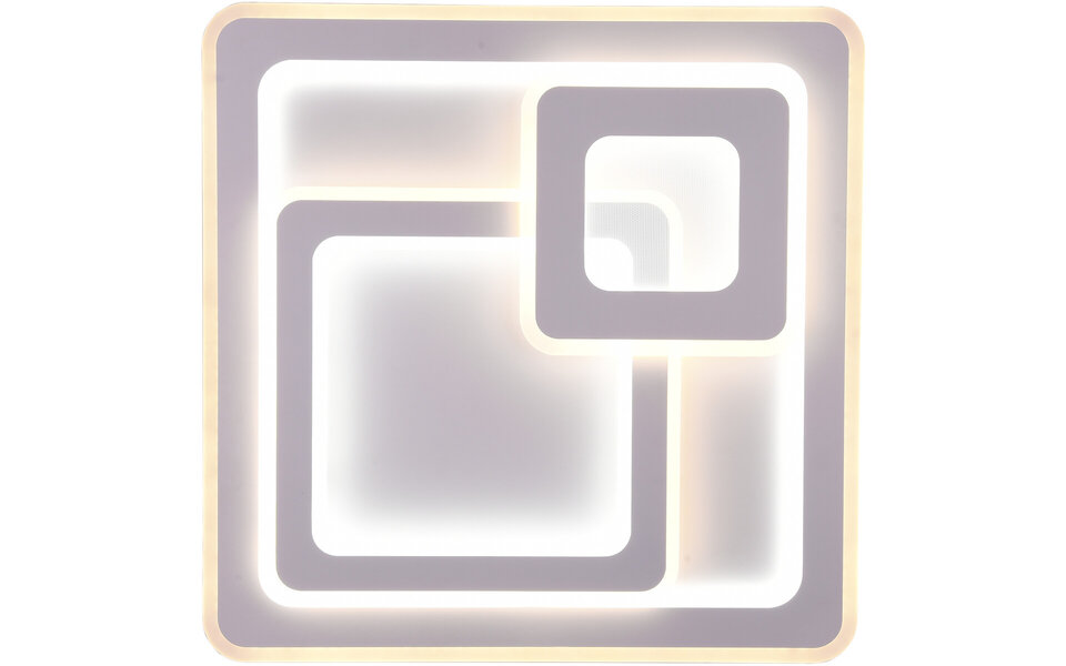 HLW LED LED Plafondlamp - Plafondverlichting - Trion Mirna - 76W - Aanpasbare Kleur - Afstandsbediening - Dimbaar - Vierkant - Mat Wit - Aluminium