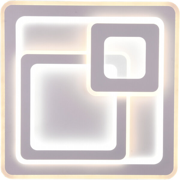 HLW LED LED Plafondlamp - Plafondverlichting - Trion Mirna - 76W - Aanpasbare Kleur - Afstandsbediening - Dimbaar - Vierkant - Mat Wit - Aluminium HLW LED LED Plafondlamp - Plafondverlichting - Trion Mirna - 76W - Aanpasbare Kleur - Afstandsbediening - Dimbaar - Vierkant - Mat Wit - Aluminium