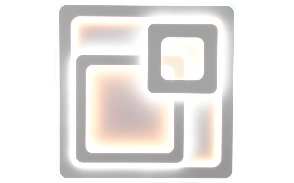 HLW LED LED Ceiling Light - Ceiling Lighting - Trion Mirna - 76W - Adjustable Color - Remote Control - Dimmable - Square - Matte White - Aluminum