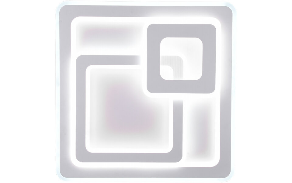 HLW LED LED Ceiling Light - Ceiling Lighting - Trion Mirna - 76W - Adjustable Color - Remote Control - Dimmable - Square - Matte White - Aluminum