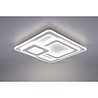 HLW LED LED Ceiling Light - Ceiling Lighting - Trion Mirna - 76W - Adjustable Color - Remote Control - Dimmable - Square - Matte White - Aluminum