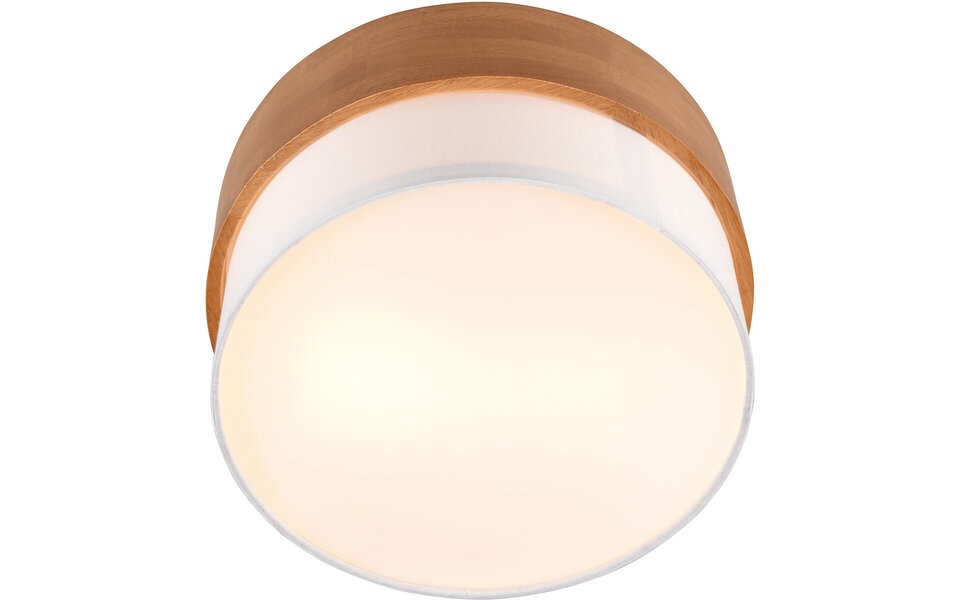 HLW LED LED Ceiling Light - Ceiling Lighting - Trion Sella - E14 Fitting - 2 Lights - Round - Matte Nickel/White - Aluminum