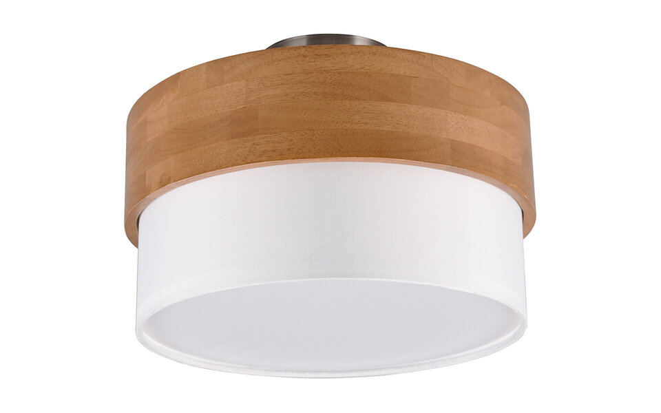 HLW LED LED Ceiling Light - Ceiling Lighting - Trion Sella - E14 Fitting - 2 Lights - Round - Matte Nickel/White - Aluminum