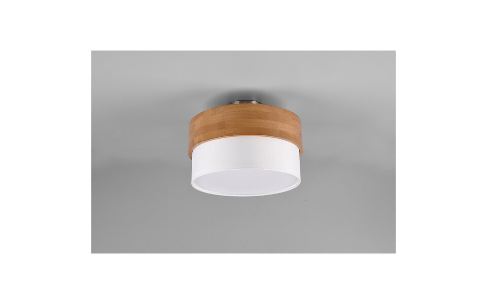 HLW LED LED Plafondlamp - Plafondverlichting - Trion Sella - E14 Fitting - 2-lichts - Rond - Mat Nikkel/Wit - Aluminium
