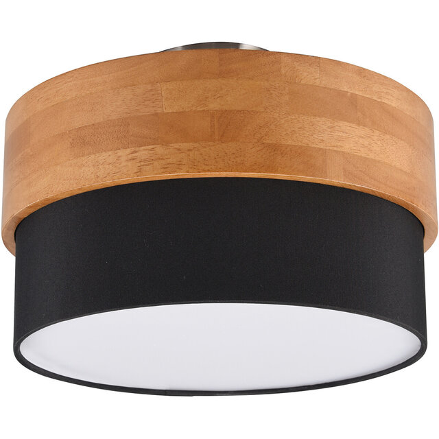 HLW LED LED Plafondlamp - Plafondverlichting - Trion Sella - E14 Fitting - 2-lichts - Rond - Mat Nikkel/Zwart - Aluminium