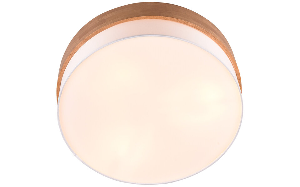 HLW LED LED Ceiling Lamp - Ceiling Lighting - Trion Sella - E14 Fitting - 3-light - Round - Matte Nickel/White - Aluminum