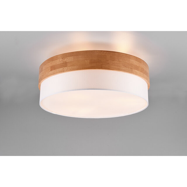 HLW LED LED Plafondlamp - Plafondverlichting - Trion Sella - E14 Fitting - 3-lichts - Rond - Mat Nikkel/Wit - Aluminium