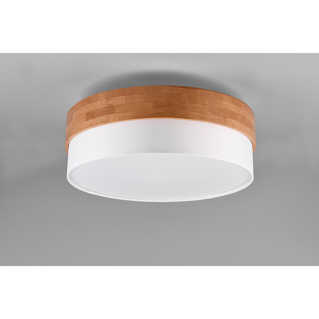 HLW LED LED Ceiling Lamp - Ceiling Lighting - Trion Sella - E14 Fitting - 3-light - Round - Matte Nickel/White - Aluminum