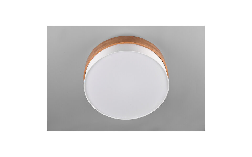 HLW LED LED Ceiling Lamp - Ceiling Lighting - Trion Sella - E14 Fitting - 3-light - Round - Matte Nickel/White - Aluminum