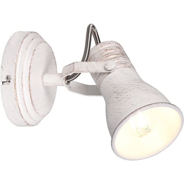 Trion Sanita 1-lichts LED wandspot antiek wit E14 Verlichting per ruimte