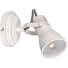 HLW LED LED Wall Spotlight - Wall Lighting - Trion Sanita - E14 Fitting - 1-light - Round - Antique White - Aluminum