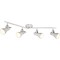 LED Ceiling Spotlight - Ceiling Lighting - Trion Sanita - E14 Fitting - 4-light - Rectangular - Antique White - Aluminum