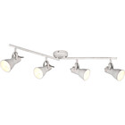 HLW LED LED Ceiling Spotlight - Ceiling Lighting - Trion Sanita - E14 Fitting - 4-light - Rectangular - Antique White - Aluminum
