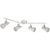 HLW LED LED Ceiling Spotlight - Ceiling Lighting - Trion Sanita - E14 Fitting - 4-light - Rectangular - Antique White - Aluminum